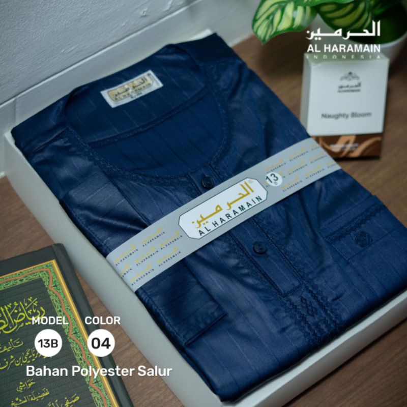 JUBAH GAMIS PRIA ALHARAMAIN OBLONG SALUR  LENGAN PANJANG, GAMIS OBLONG STYLE IKAF IMPORT ORI, JUBAH 