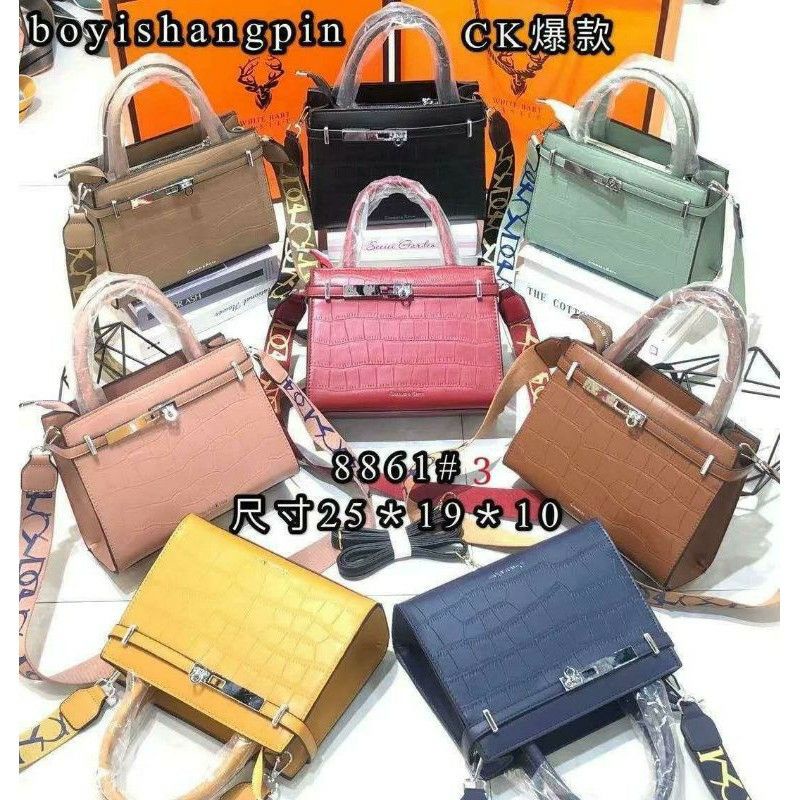 Tas CK Croco Gesper Handle / Tas Selempang Ck / Tas Sling Ck / Sling bag Ck JC8861