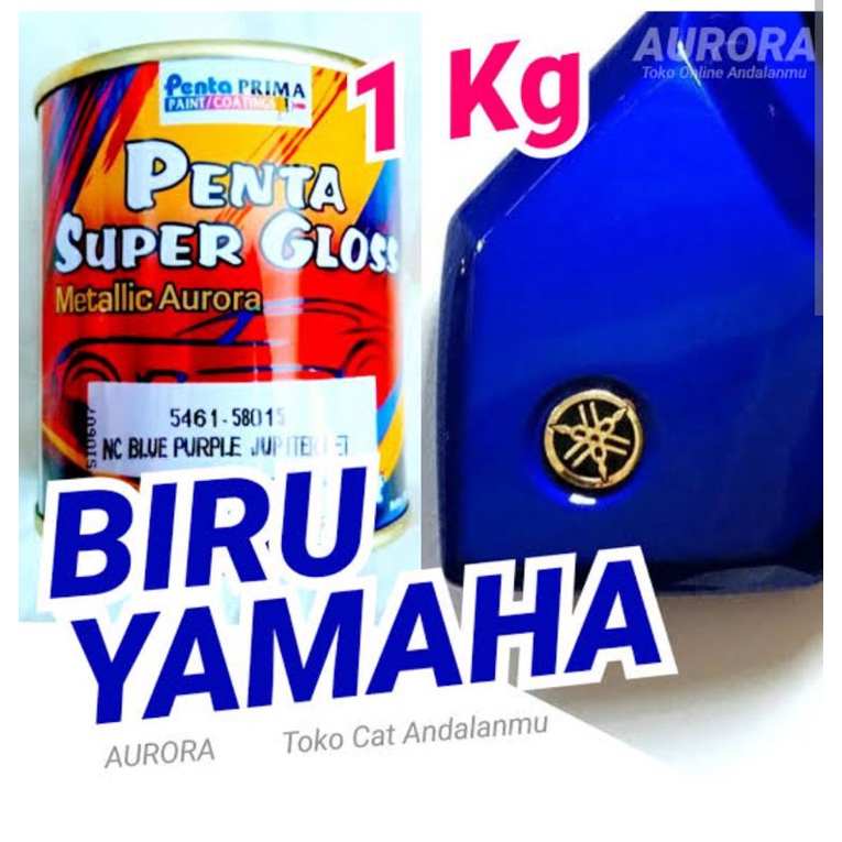 Cat Kaleng Penta Super Gloss NC Blue Purple Jupiter Metallic  Biru Yamaha Duco Otomotif Mobil 1liter