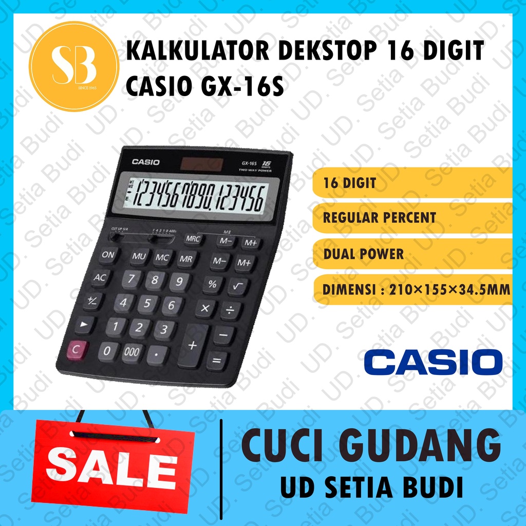 Kalkulator Desktop CASIO GX 16 S