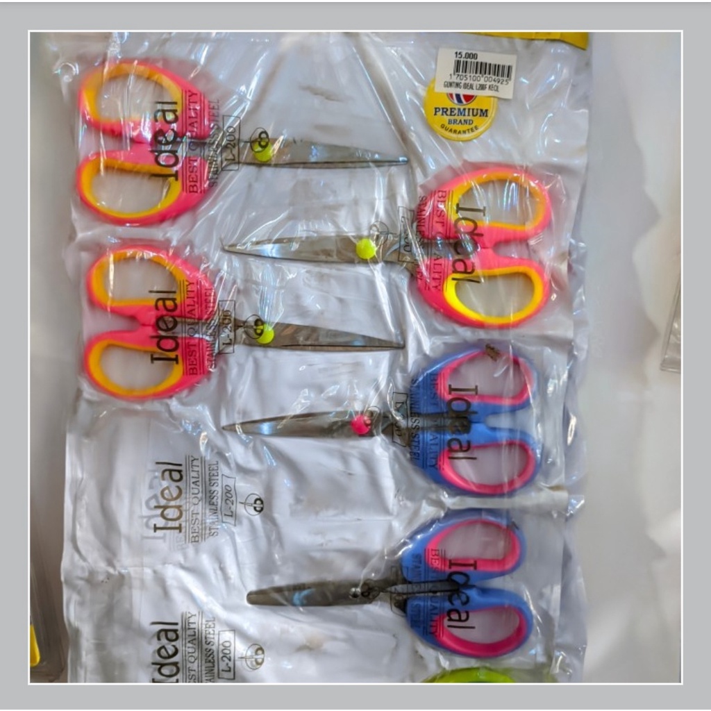 

Gunting Kertas Kecil Warna / Stainless Scissors L-200