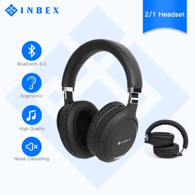 Inbex Headphone Gaming Tm-076 Bluetooth Headset Wireless Bass Handsfre Clarasukma23