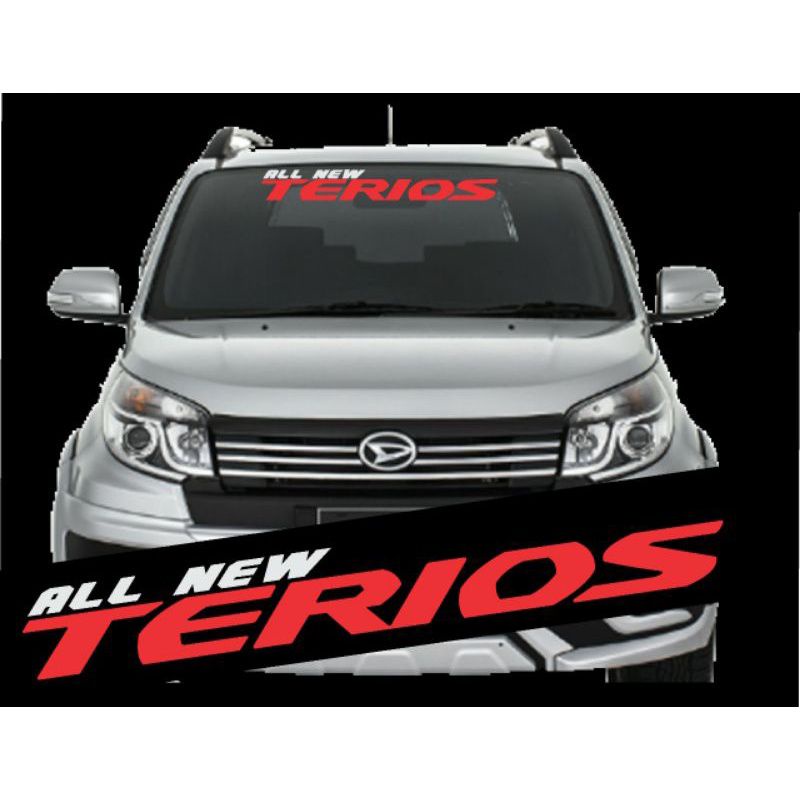 stiker mobil all new Terios sticker kaca depan