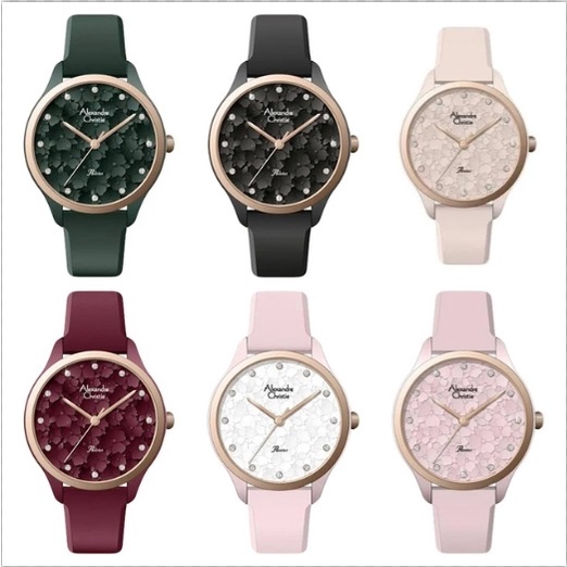 Jam Tangan Wanita Alexandre Christie AC 2A03 LH Rubber