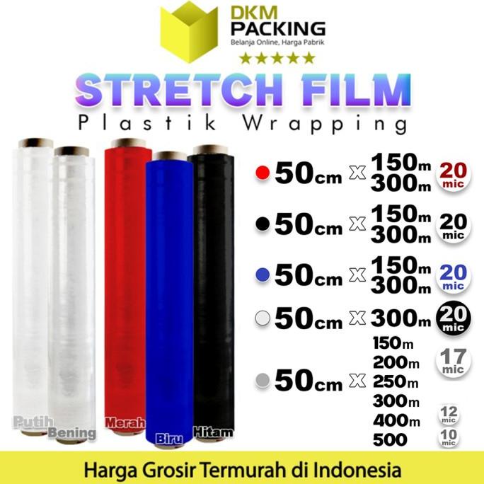 Plastik Wrapping 50cm Stretch Film Wraping DELKO WRAP TERMURAH SATUAN