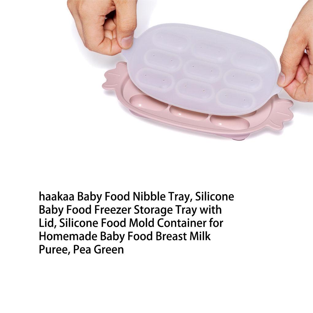 Alat Panggang Sosis Cetakan Makanan Silikon Nibble Tray Wadah Rumahan Gadget Dapur Baby Freezer Storage Tray