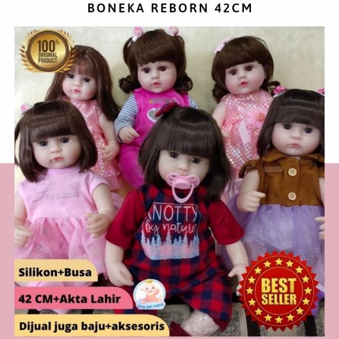 Termurah Boneka Bayi Reborn Silikon Premium Original 42 cm Cantik