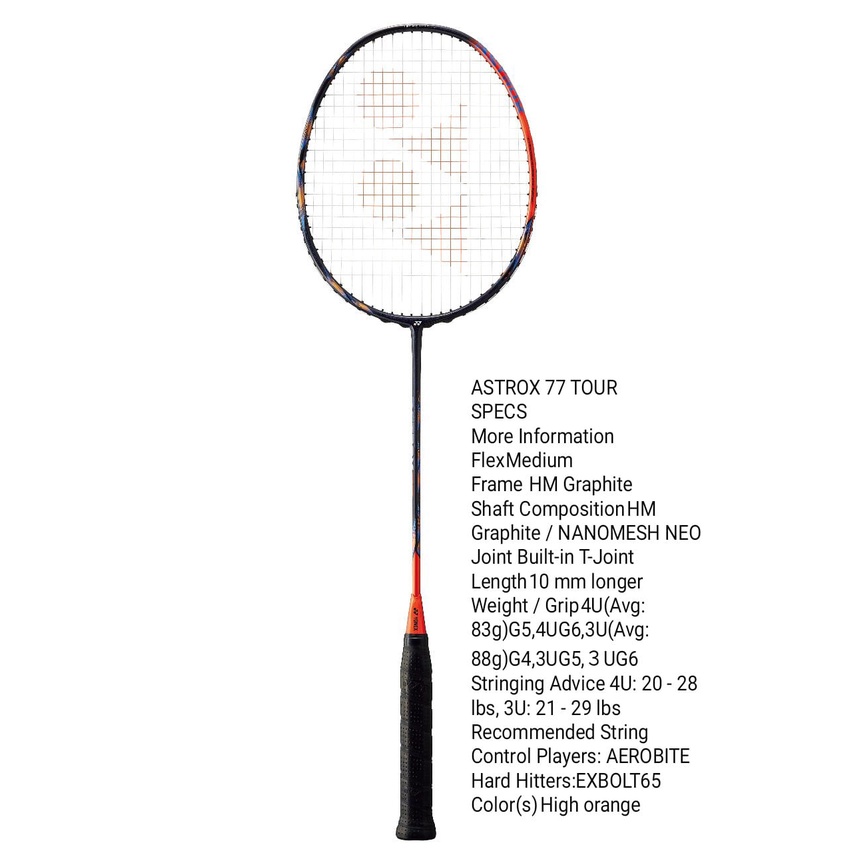 Raket Badminton YONEX ASTROX 77 TOUR ORIGINAL
