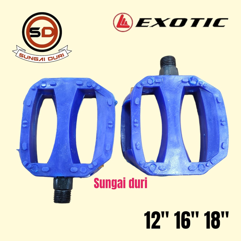 pedal sepeda anak 12 16 18 inch as kecil exotic