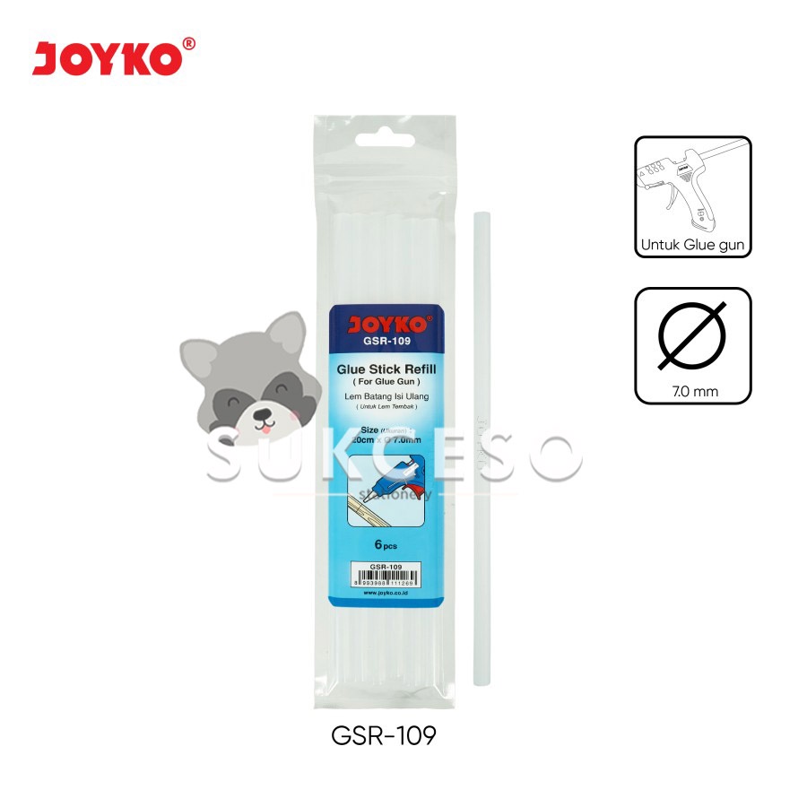 

Joyko Refill Lem Tembak GSR-109 / Isi Lem Tembak Untuk Glue Gun