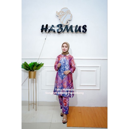 SETELAN CELANA JUMPUTAN PALEMBANG ASLI SUTRA SILK