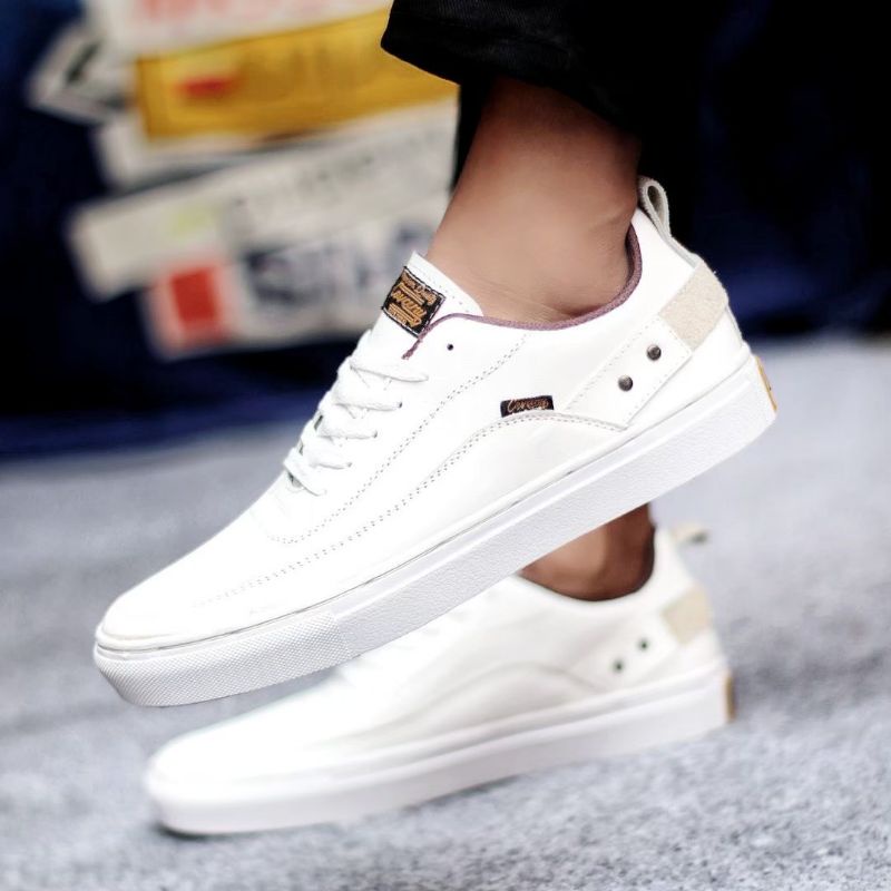 Sepatu Sneakers Pria Sepatu Casual Sneakers Pria Formal Kulit Asli Original Kats Kerja Kuliah Cyre