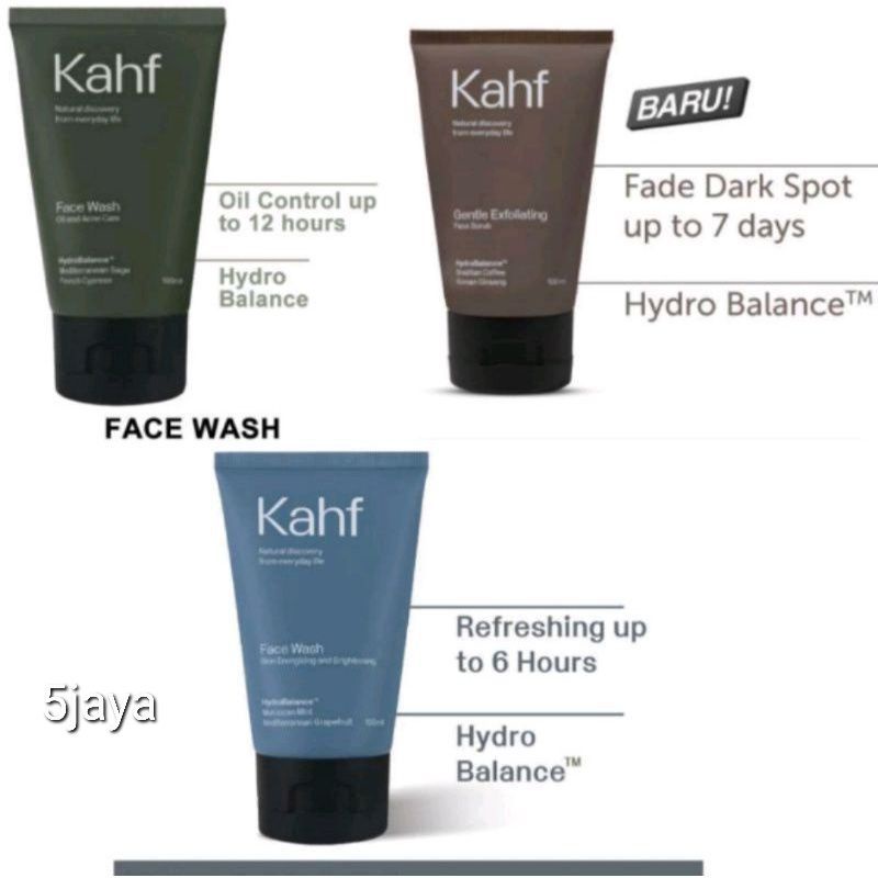 Jual kahf facial wash 100 mili original | Shopee Indonesia