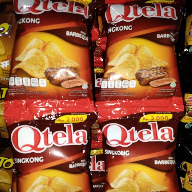 Qtela Singkong Barbeque 23 Gr isi 10 pcs