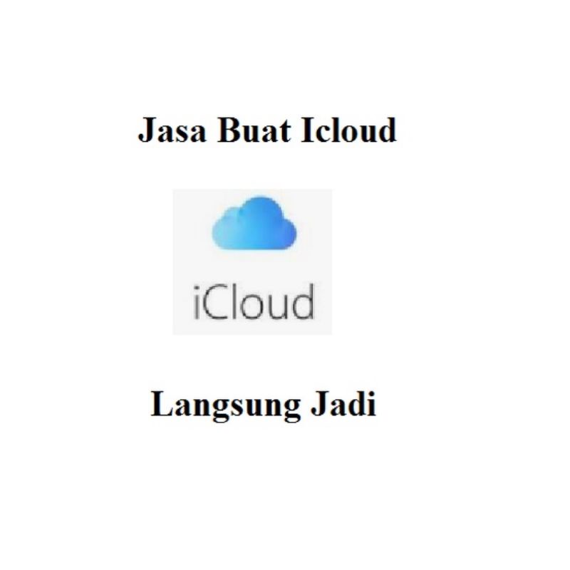 Apple ID ICLOUD (Jasa Buat Id APPLE iCLOUD)