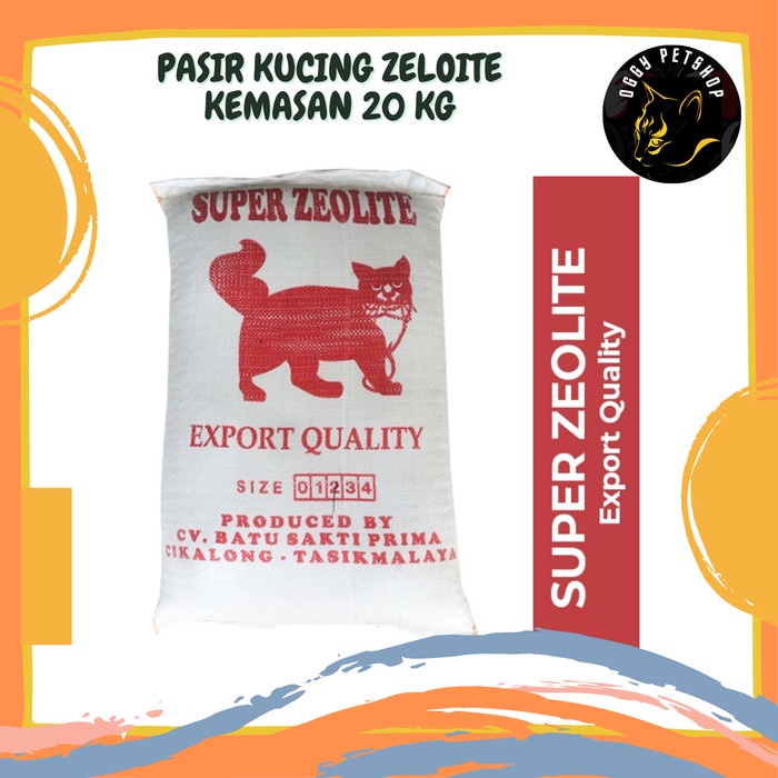 PASIR SUPER ZEOLITE KEMASAN 20 KG ZEOLIT [GRAB/GOJEK ONLY]