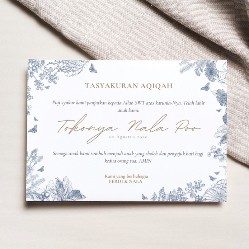 

Cetak Kartu/Label Kertas dan Stiker “Tasyakuran Aqiqah” Uk. A7 (7cm x 10cm)