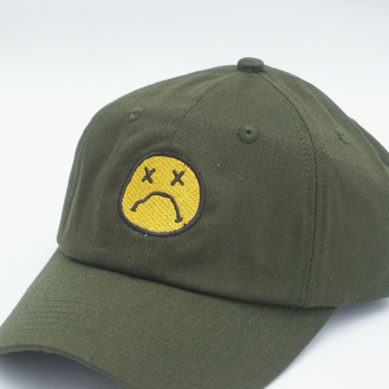 Omidoki Topi Polo Caps hijau army sadd