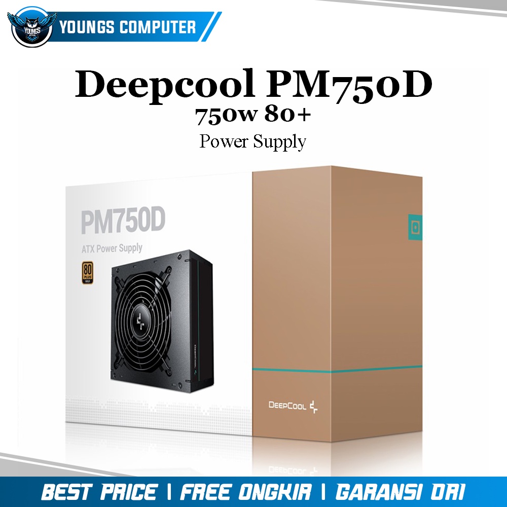 PSU DEEPCOOL PM750D | 750W 80+ Gold Flat Cable