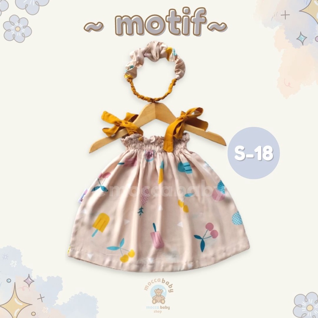 MBSS - BBB NICOLE summer dress bayi rayon bonus headband scrunchie new2