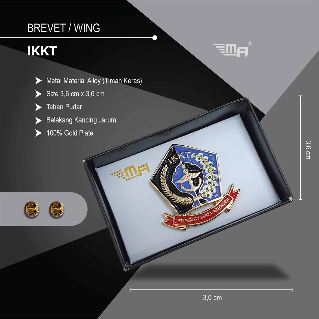 WING IKKT PDH BRIVET BREVET PIN IKKT