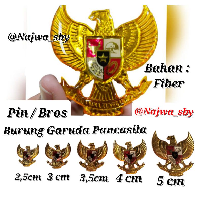 PIN/BROS BURUNG GARUDA PANCASILA ( FIBER )