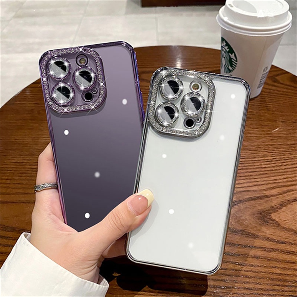 premium camera protector iphone 14 pro max plus mewa hungu square edge case iphone 11 12 13 pro max Shockproof TPU Kosongkan shell lembut