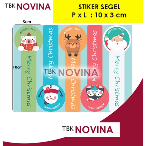 STIKER SEGEL NATAL/ STIKER CHRISTMAS / STIKER SEGEL STOPLES MERRY CHRISTMAS