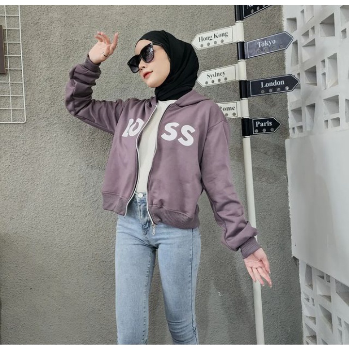 Sweater Wanita Grosir Berkualitas - Bos Zipper