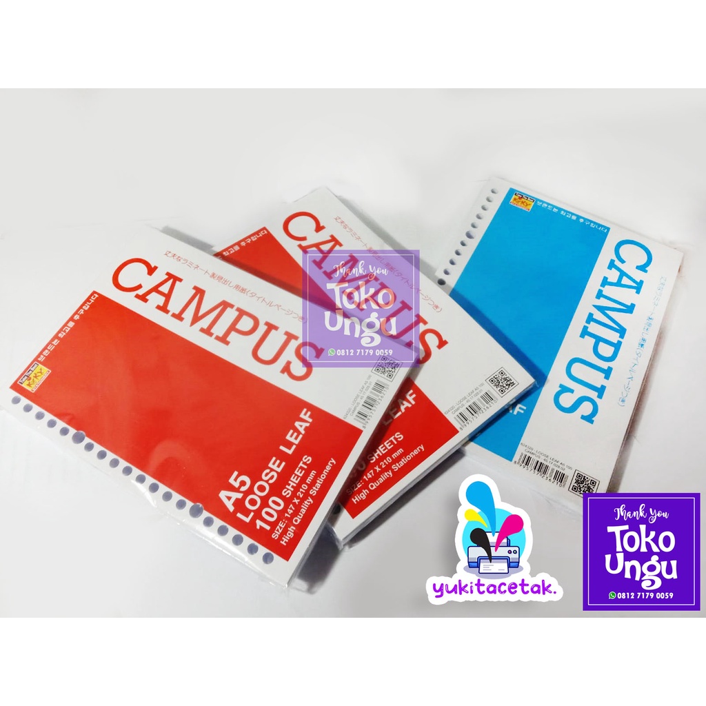 

Loose Leaf A5/Isi Binder 100 lembar