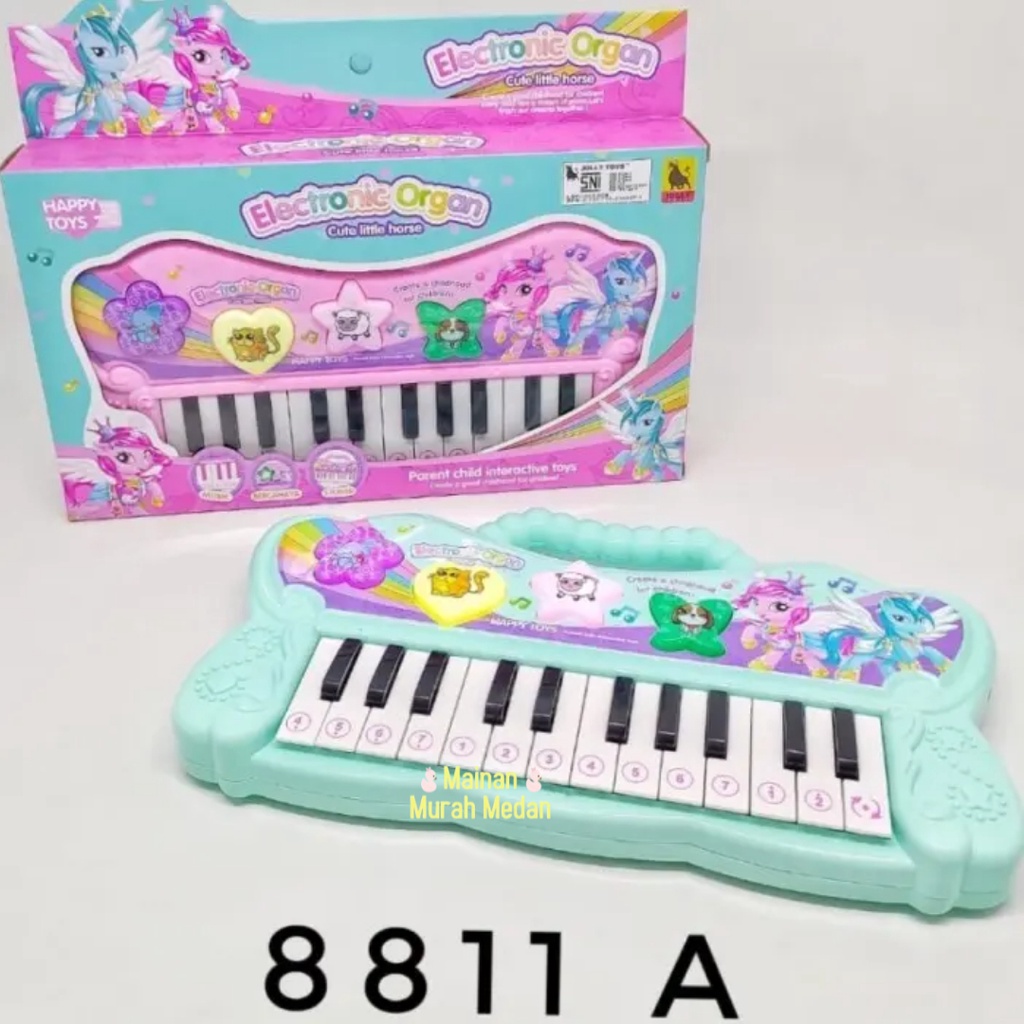 Mainan Murah Medan - Mainan Edukasi Anak Piano Elektronik Organ Unicorn / Mainan Piano Anak