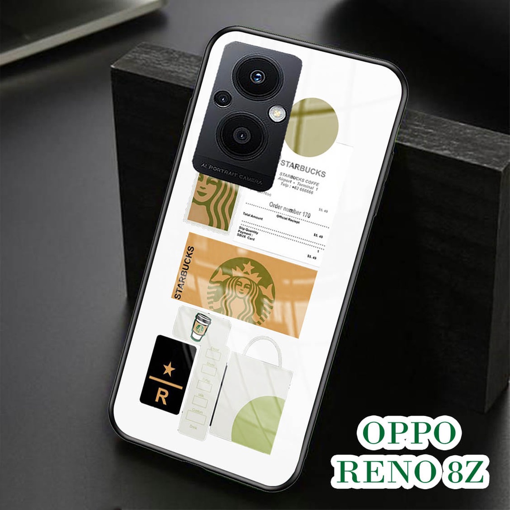 Softcase Glass Kaca OPPO RENO 8Z - Casing HP OPPO RENO 8Z [ S52 ].
