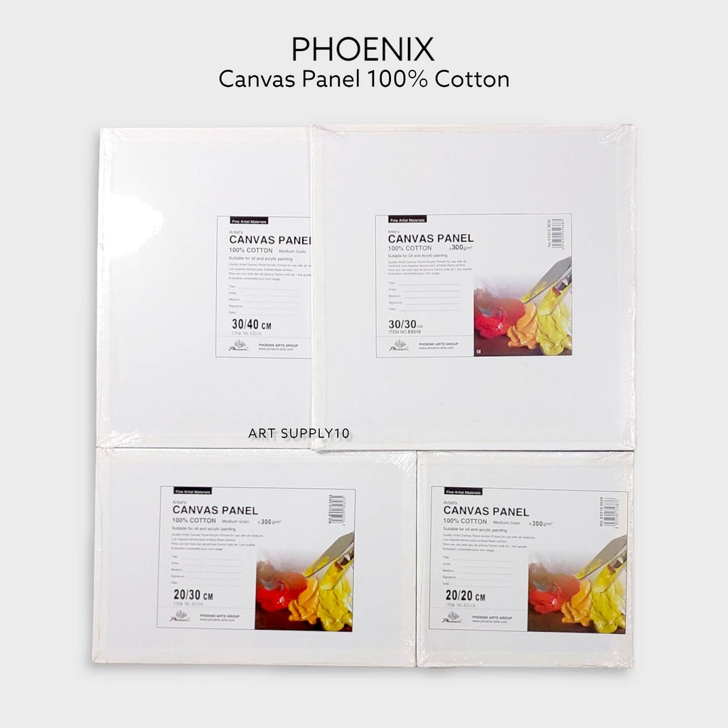 

Kanvas Lukis Phoenix Canvas Panel 100% Cotton 300gsm