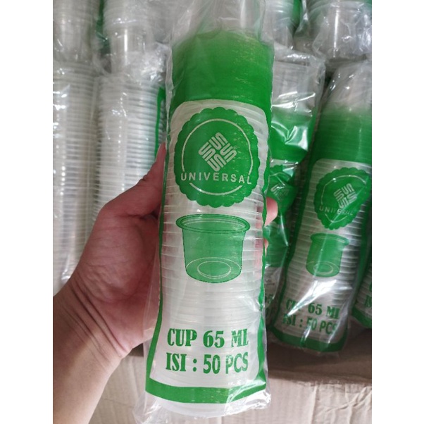 cup jelly / cup agar agar ukuran 65 ml universal