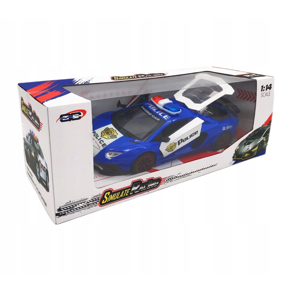 Mainan Anak RC SIMULATE RACING POLICE CAR 1:14 Mobil Remote Control