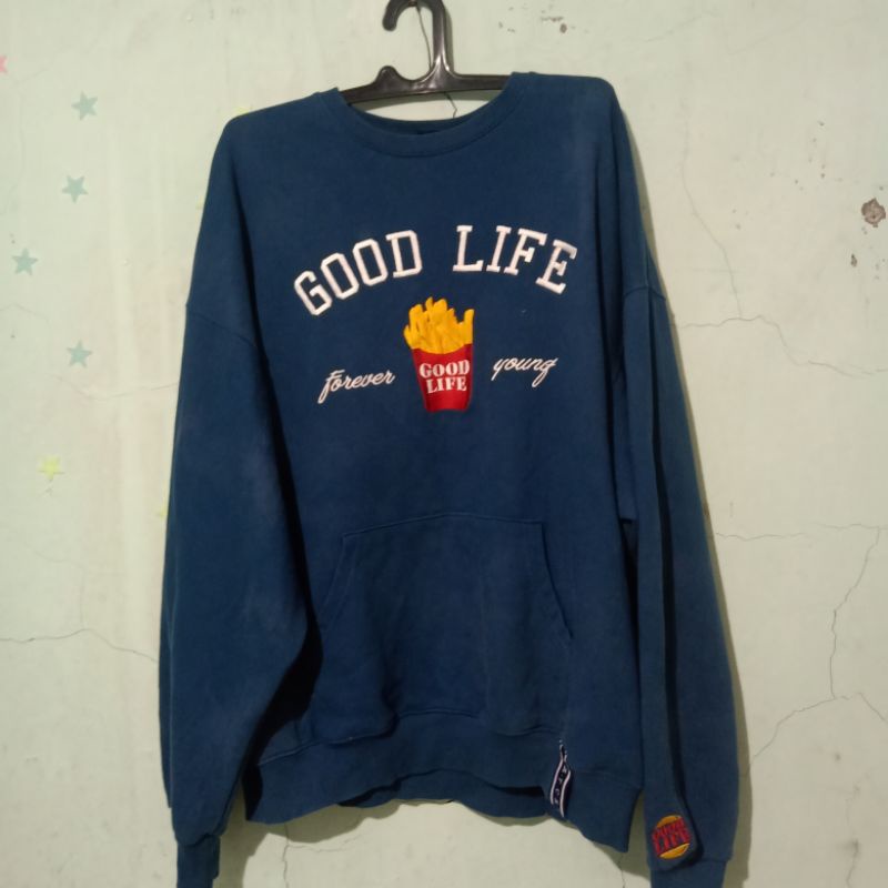 crewneck romantic crown good life bts taehyung original second bekas preloved