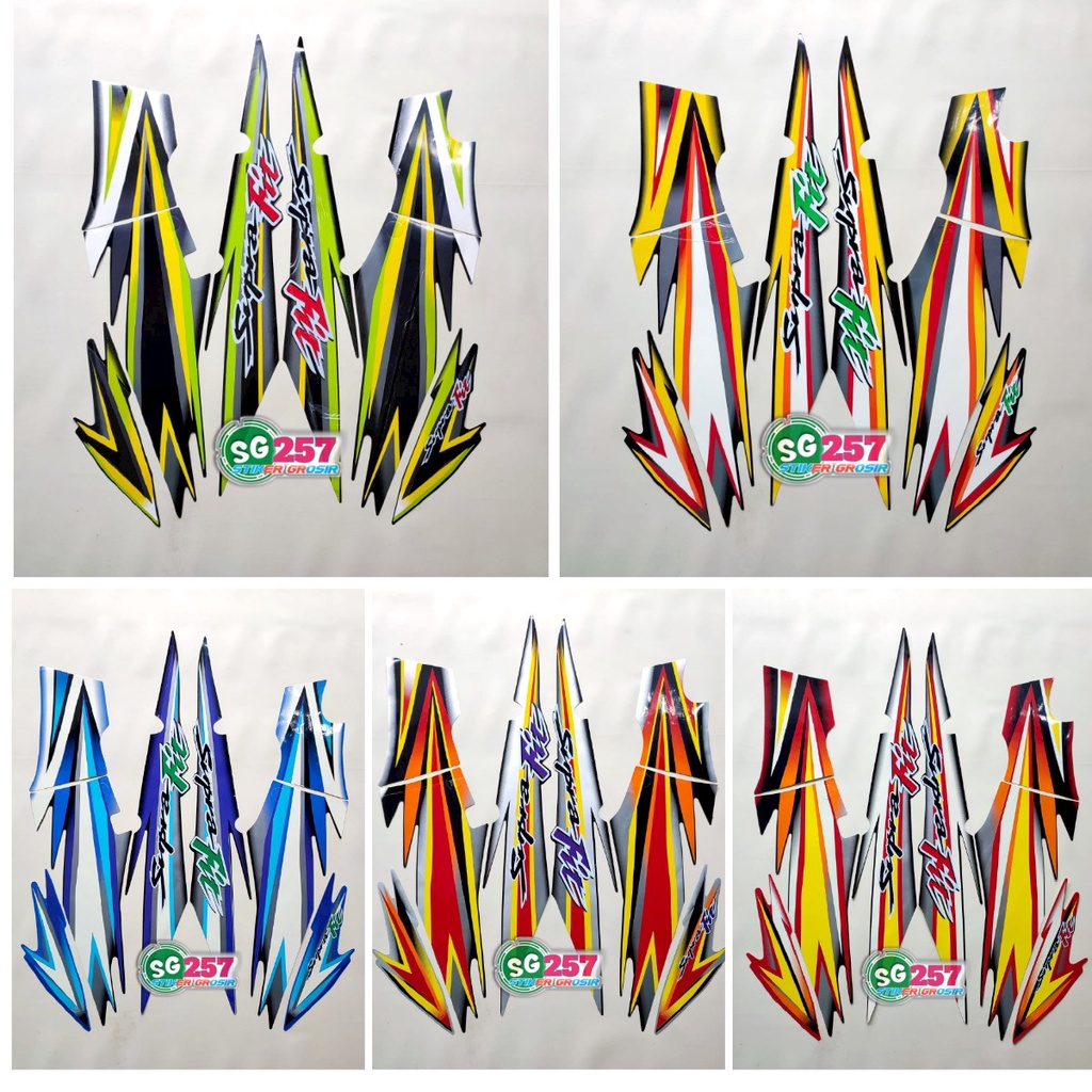 STRIPING SUPRA FIT 2005 CAKRAM | stiker motor honda supra fit lama