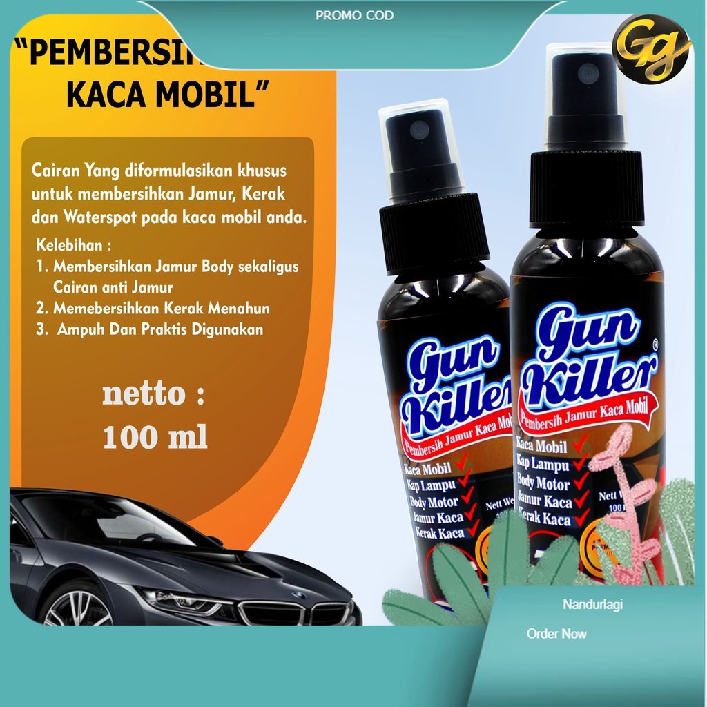 PEMBERSIH JAMUR KACA PADA MOBIL/OBAT JAMUR KACA MOBIL 100ML