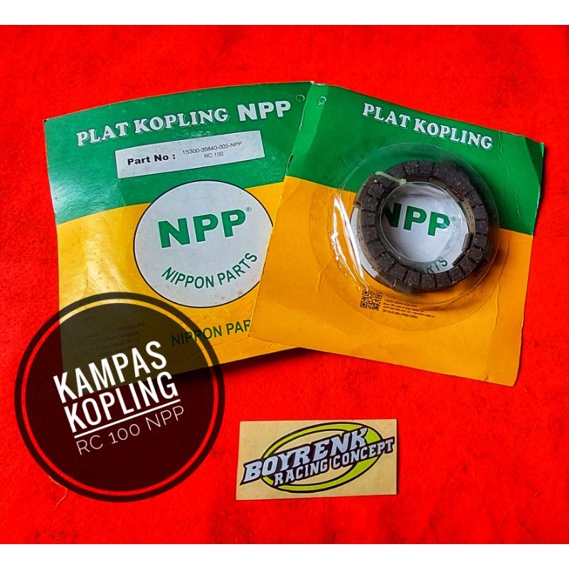 Plat Kampas Kopling SUZUKI RC100 KODE 35840 NPP-BOYRENK RACING