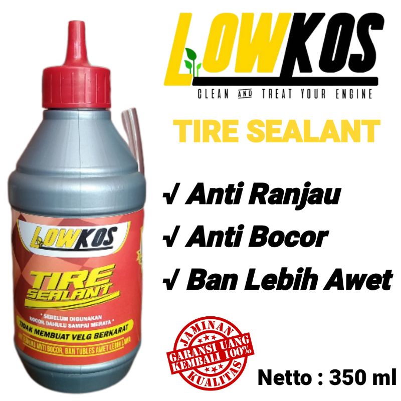 LOWKOS - CAIRAN BAN TUBLES 350ml Tire Sealant Anti ranjau paku , anti bocor , tambal otomatis