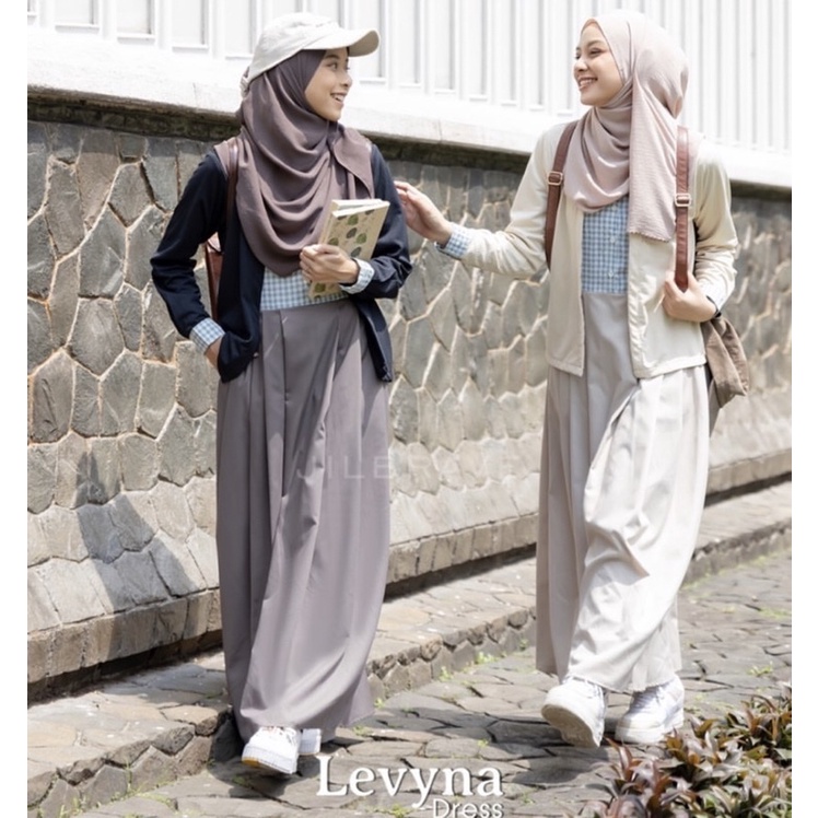 Levyna Dress ORIGINAL JILBRAVE Model Sporty Casual Style 3 in 1 Look Dress