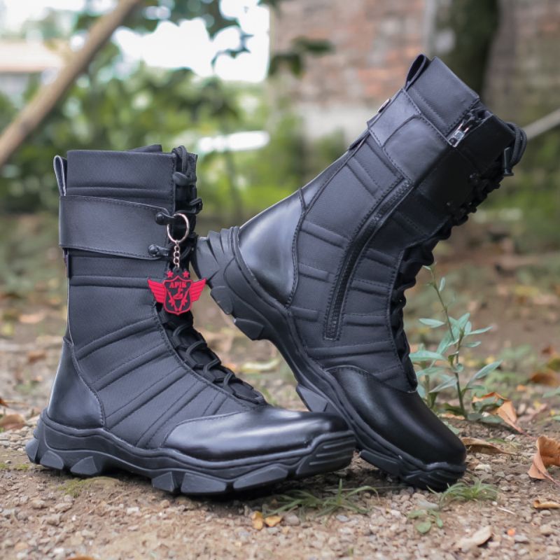 SEPATU PDL NINJA APIK MODEL TERBARU BAHAN KULIT SAPI ASLI SEPATU PDL DINAS LAPANGAN TNI POLRI SECURITY SATPAM SEPATU BOOTS PRIA DAN WANITA