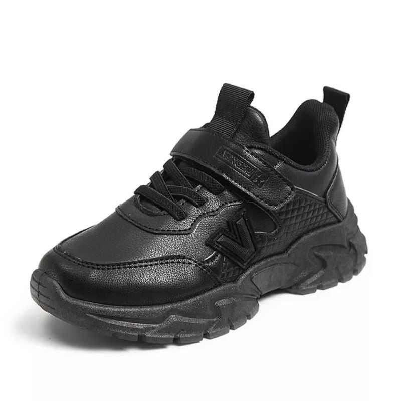 Minipetite SH2236 Sepatu olahraga sekolah anak kulit New arrival laki-laki dan perempuan kasual untuk anak TK SD SMP usia 3 sd 12 tahun size 28 - 39