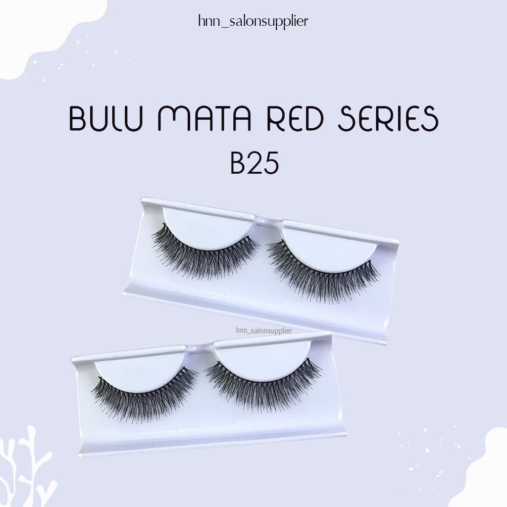 B25 Bulu Mata Palsu Handmade Fake Eyelash Eye Lashes Lash Artifivial Belle Eyelashes