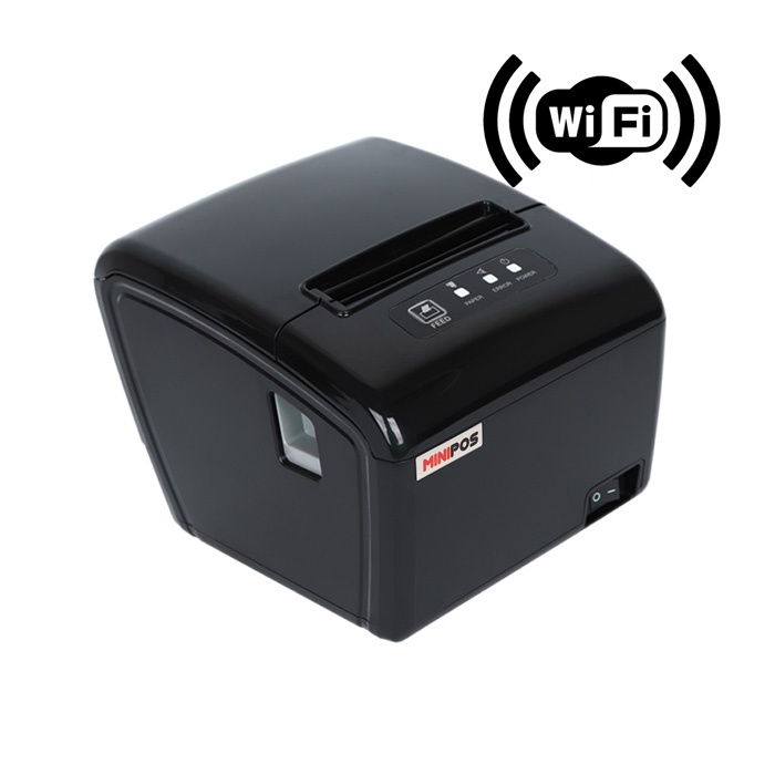 Printer Kasir MINIPOS MP-80UW 80mm USB+WIFI Struk Antrian Dapur Foodcourt Pujasera  Head Awet Glossy Murah