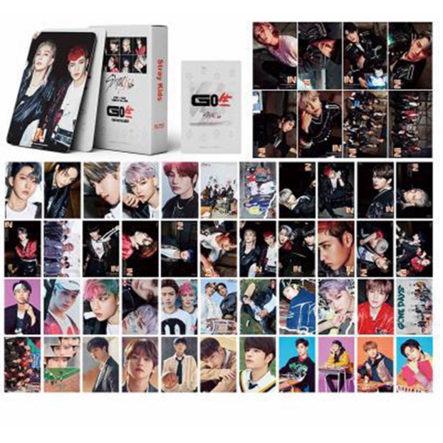 54pcs / set Kartu Lomo Foto Kpop HD Stray Kids ATEEZ GOT7 TWICE NCT 2020 NCT 127