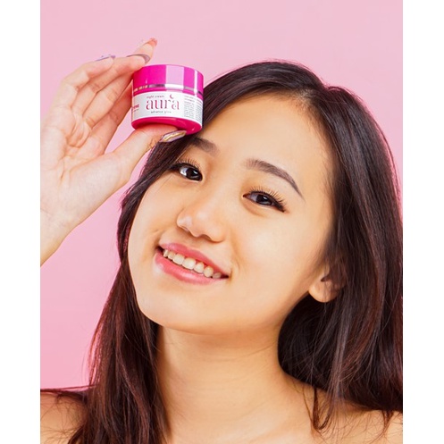 Night Cream Anti Aging Aura Series Ulthyme Skincare Krim Malam BPOM Ampuh Mengatasi Penuaan (Keriput