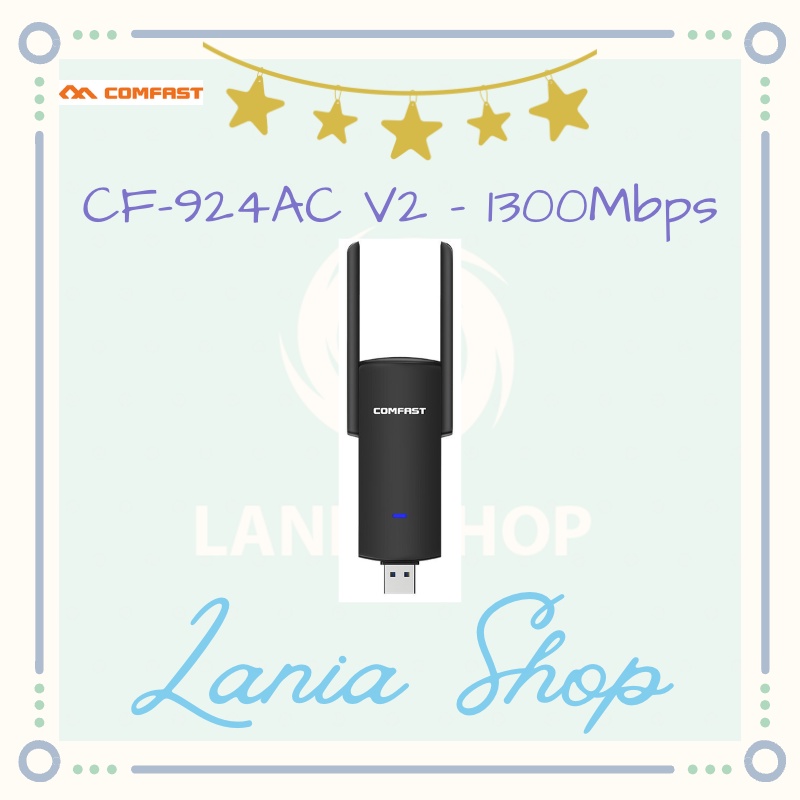 COMFAST CF-924AC V2 - 1300Mbps Dual-band Wireless USB Adapter