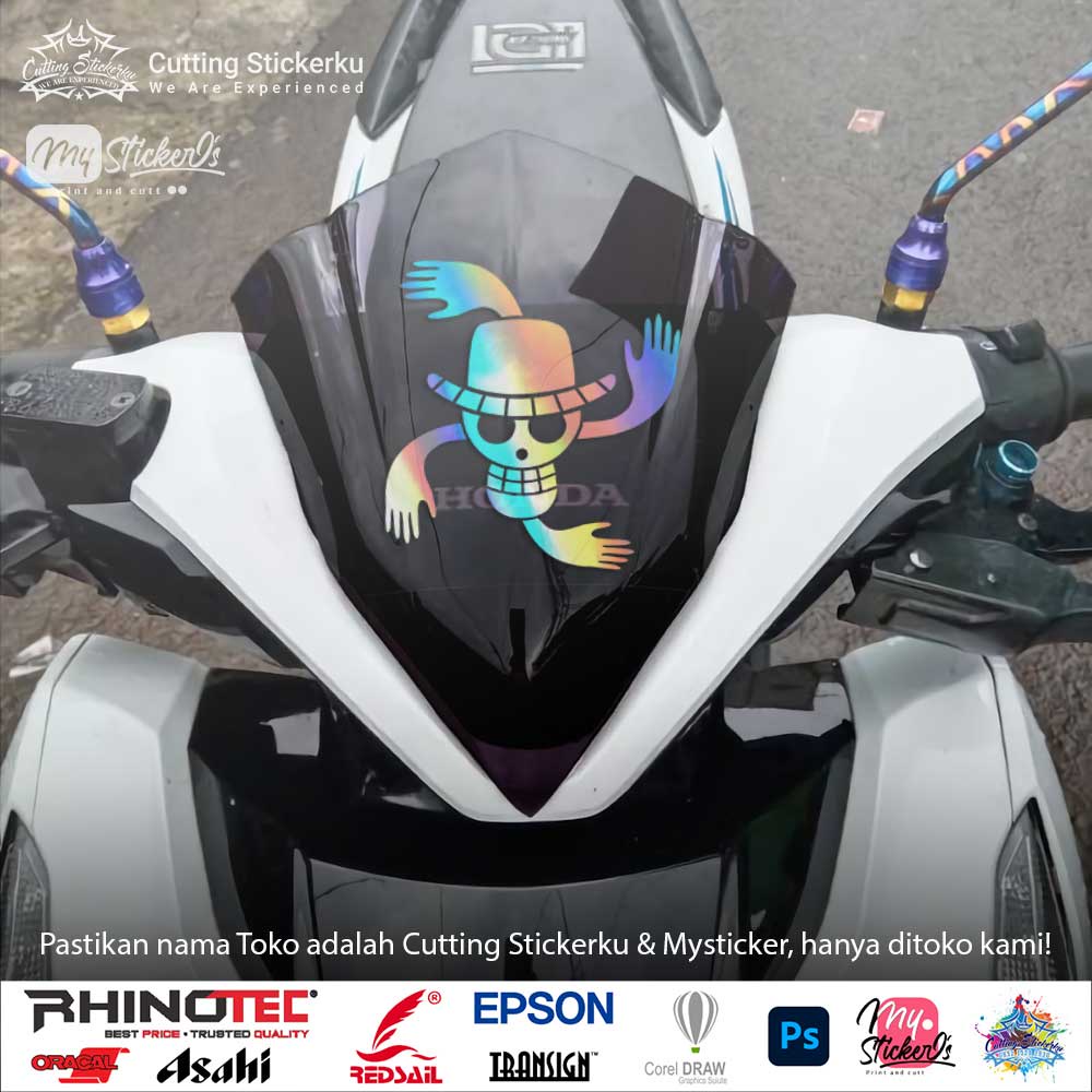 Cutting Stiker Nico Robin Variasi Motor Mobil Sticker One Piece Timbul Keren Nyala Dasbor Spakbor Visor Body Kaca Helm Laptop Hologram Reflective Tahan Air Setiker Bodi Samping Jepang Matic Scoopy Vario Beat NMAX PCX Vespa Pickup Windshield Anime