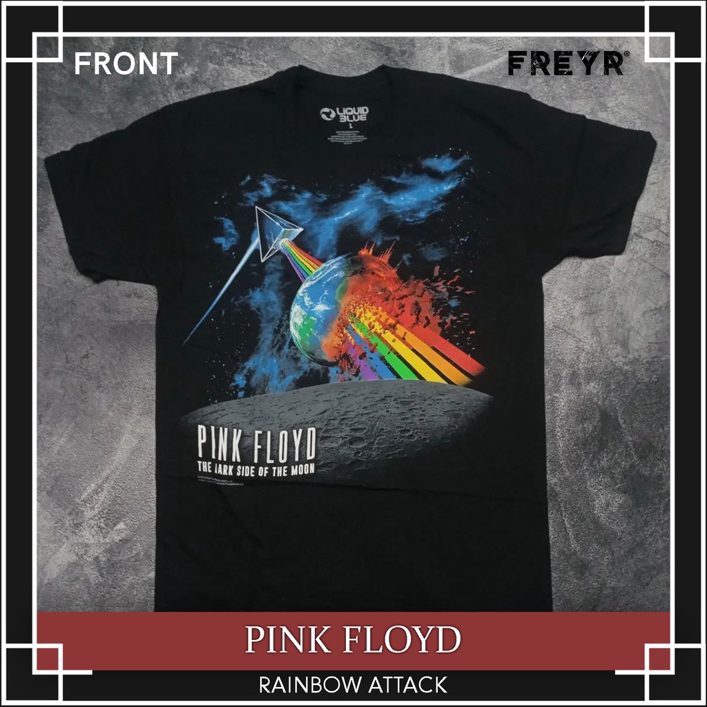 Kaos Band Pink Floyd - Rainbow Attack LiquidBlue